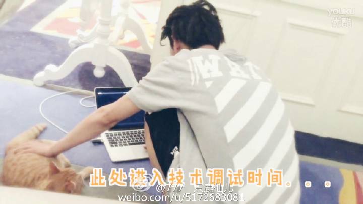 鹿晗和单身狗,鹿晗微博晒单身狗