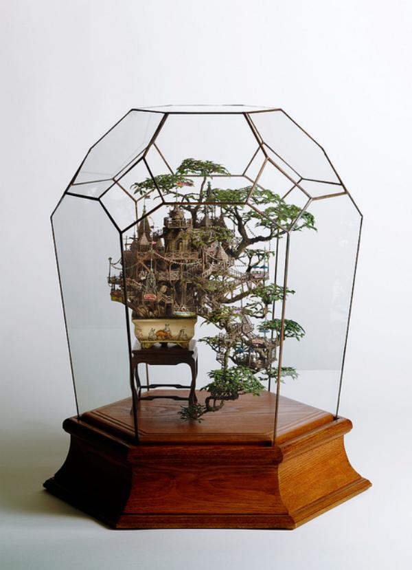 这位迷宫插画师制作的微缩景观让人想住到模型里！