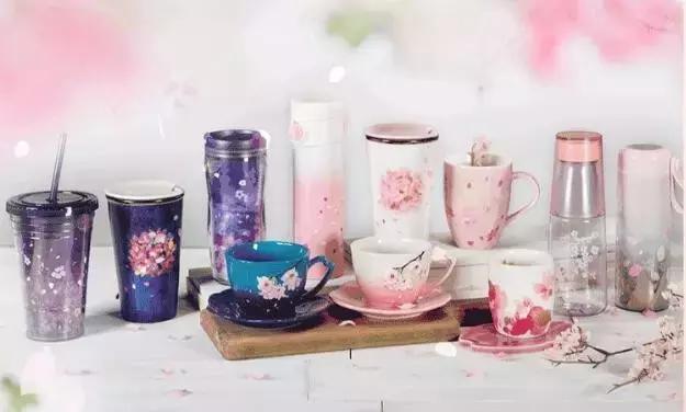 星巴克春季樱花,星巴克官方旗舰店直播樱花杯