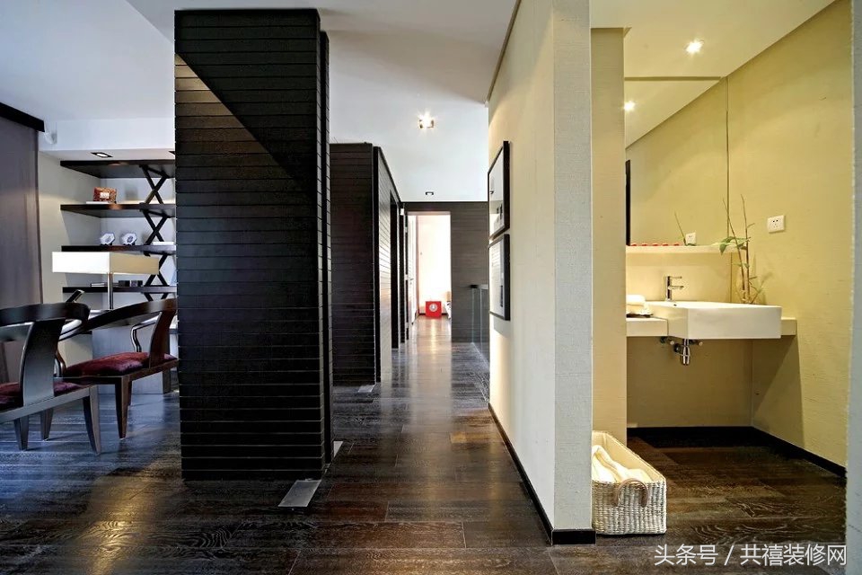 350平米雅致主义装修效果图,湖蓝色系轻奢装修效果图