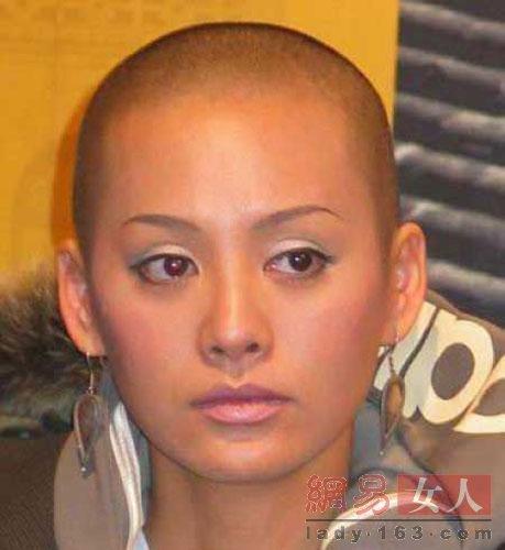 真正剃光头的女星,真剃光头的女明星