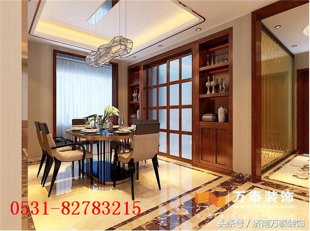 济南财富中心装修设计,120平装修风格现代简约济南