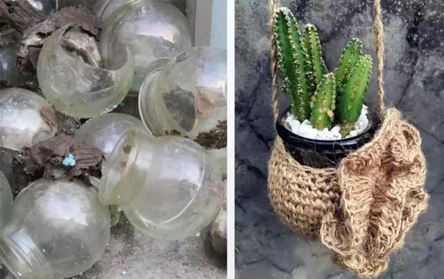 创意手工花盆旧物利用长方形,带把手茶壶旧物改造为花盆