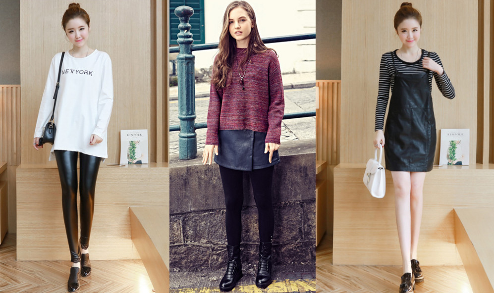 皮裤裙百搭气质深棕色,皮裤裙超级显瘦