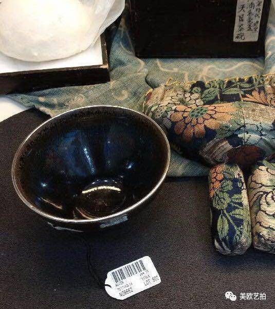 宋马图天目茶碗,日本收藏的建盏天目曜变