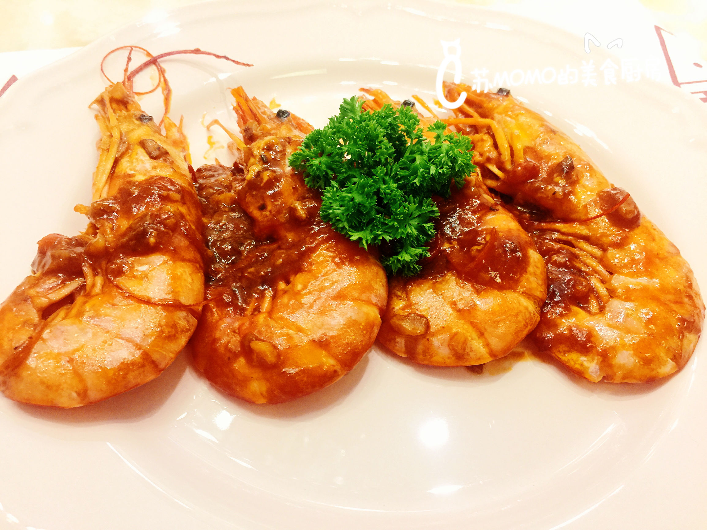 阿根廷去头红虾番茄味,芝士焗阿根廷红虾