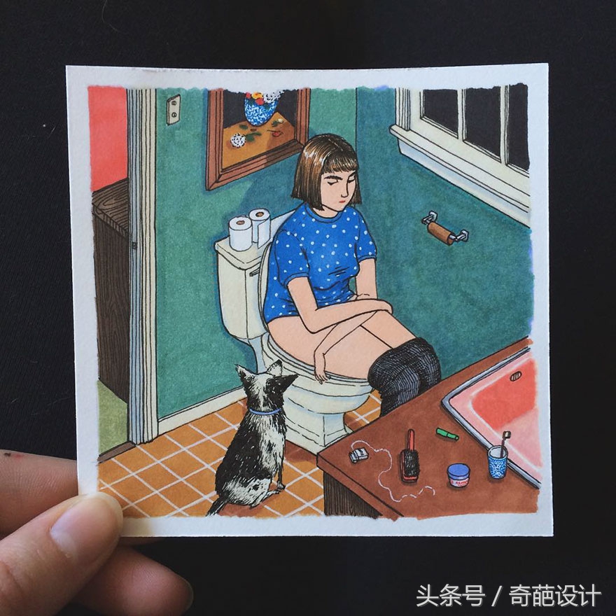 原来女人一个人在家的时候这么奇葩……