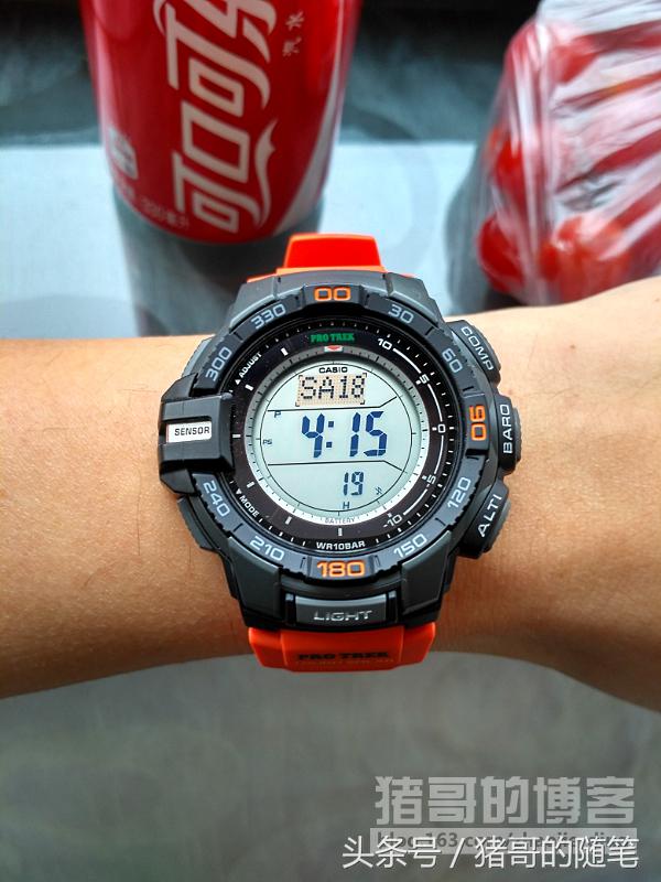 卡西欧登山表prw-70yt-7,卡西欧prg270调时间教程