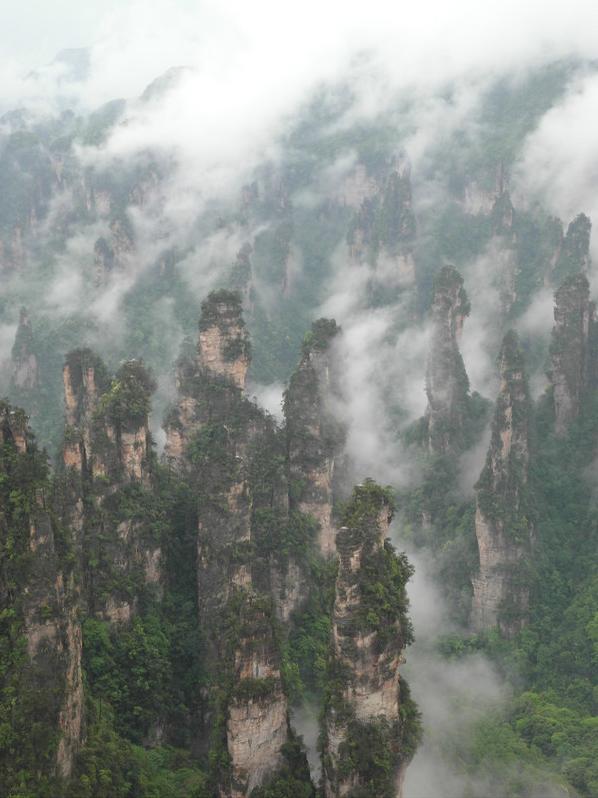 张家界风景太美下雨天却看不清,张家界下雨天哪里好玩