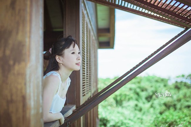 呼吸三亚新鲜空气~逃脱女儿牵拌