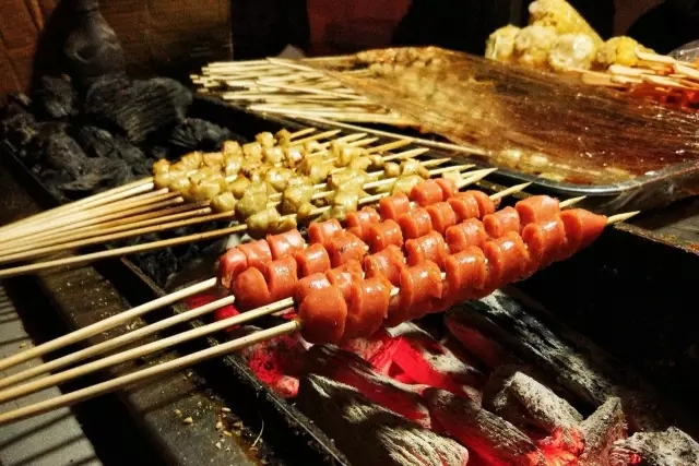 老两口烤面筋,郑州老两口烤面筋