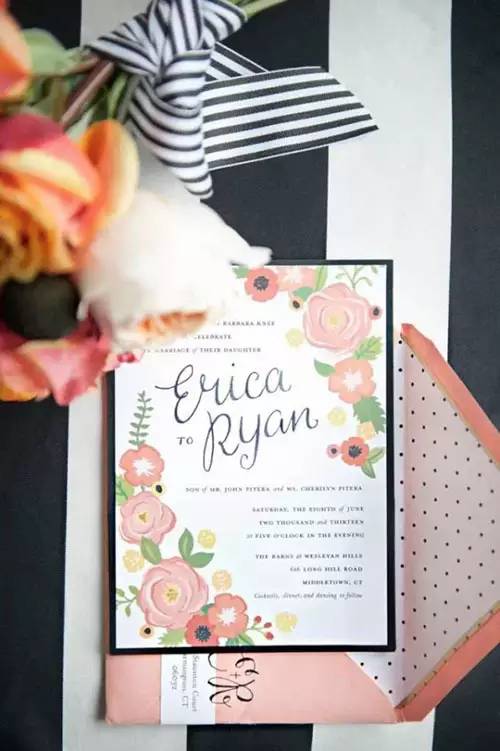 分享你们的婚礼请柬,简单一点的婚礼请柬文字