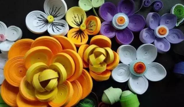 简单立体衍纸纸艺教程,衍纸艺术花朵