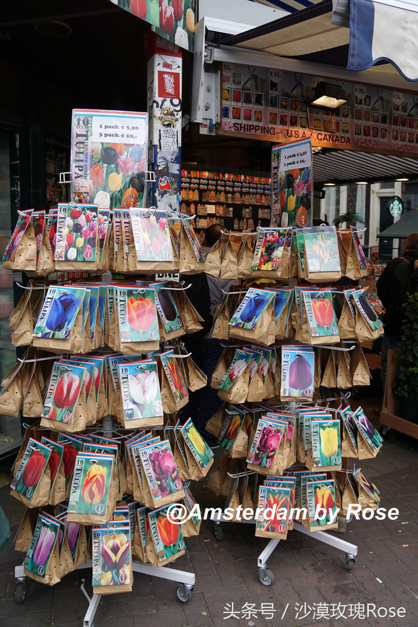 建在水上的鲜花市场，荷兰女王也骑车来买花