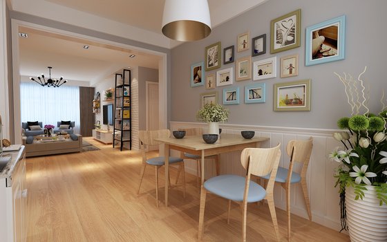 哈尔滨群力招商贝肯山二手房,贝肯山六期三室两厅装修效果图