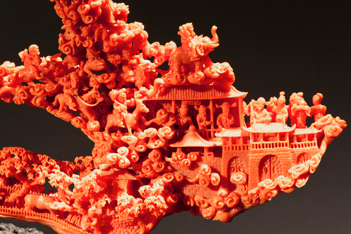 台湾博物馆红珊瑚是真的吗,红珊瑚馆藏品欣赏