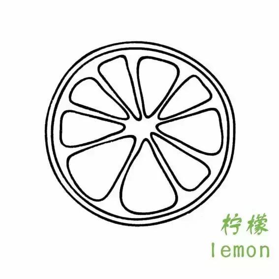 简笔画儿童3-6岁简单入门水果图解,水果和水果切面简笔画