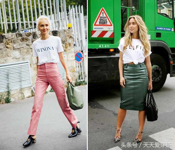 长袖slogantee,怎么穿slogant恤最时髦