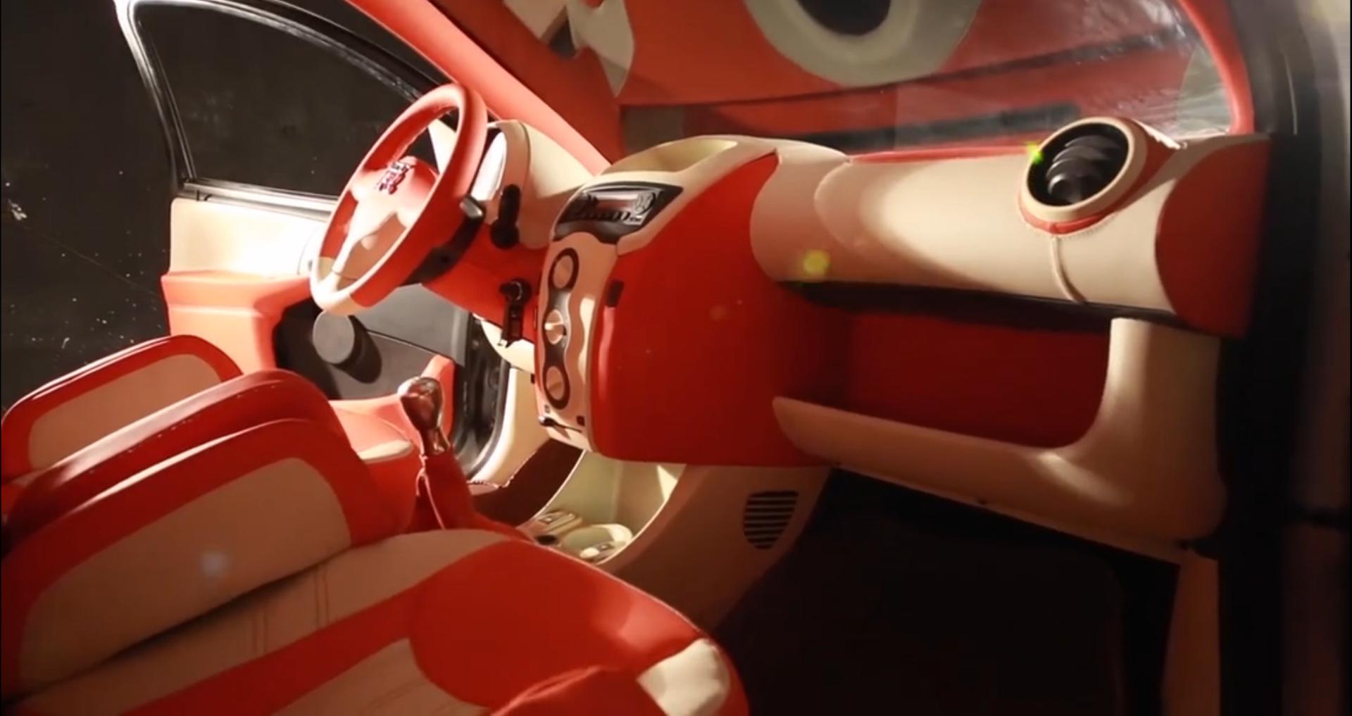 红色比亚迪f0爆改,李老鼠说比亚迪f0视频