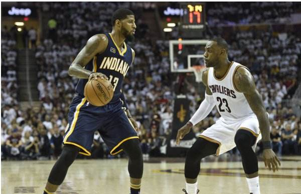 乔治连续两年带领步行者打进东决,乔治38分胜雷霆