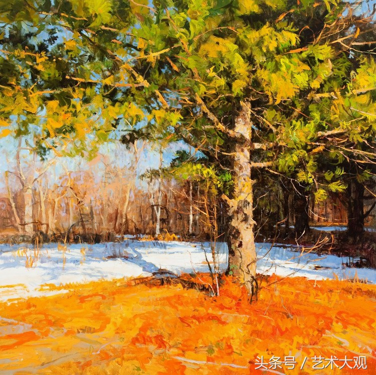 冉茂芹风景小油画写生视频,崔根男风景油画写生视频