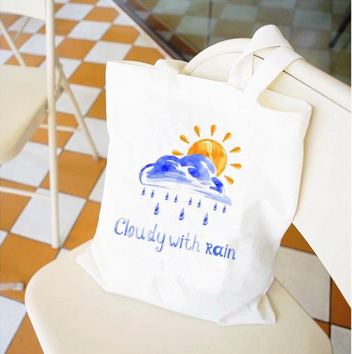 文艺小清新的气质,斜背包帆布文艺森系