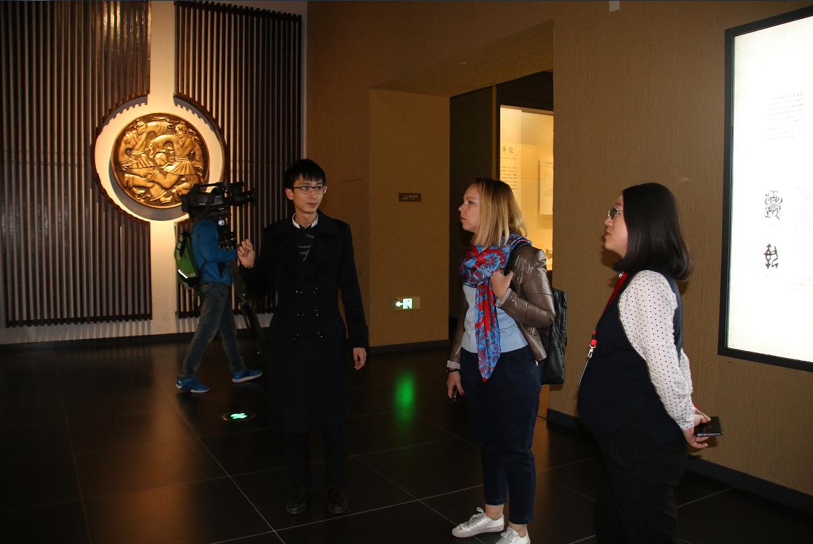 淄博临淄区国家足球博物馆,临淄电视台齐文化博物馆采访