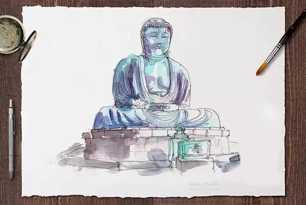 世界十大建筑画在一幅画里,中国顶级建筑水彩画