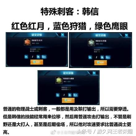 王者荣耀王者通用铭文,王者荣耀的铭文出装推荐