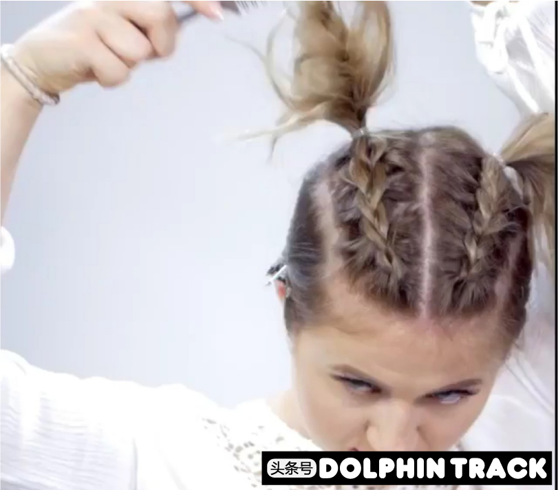 ins短发丝带编发,编发教程ins风短发
