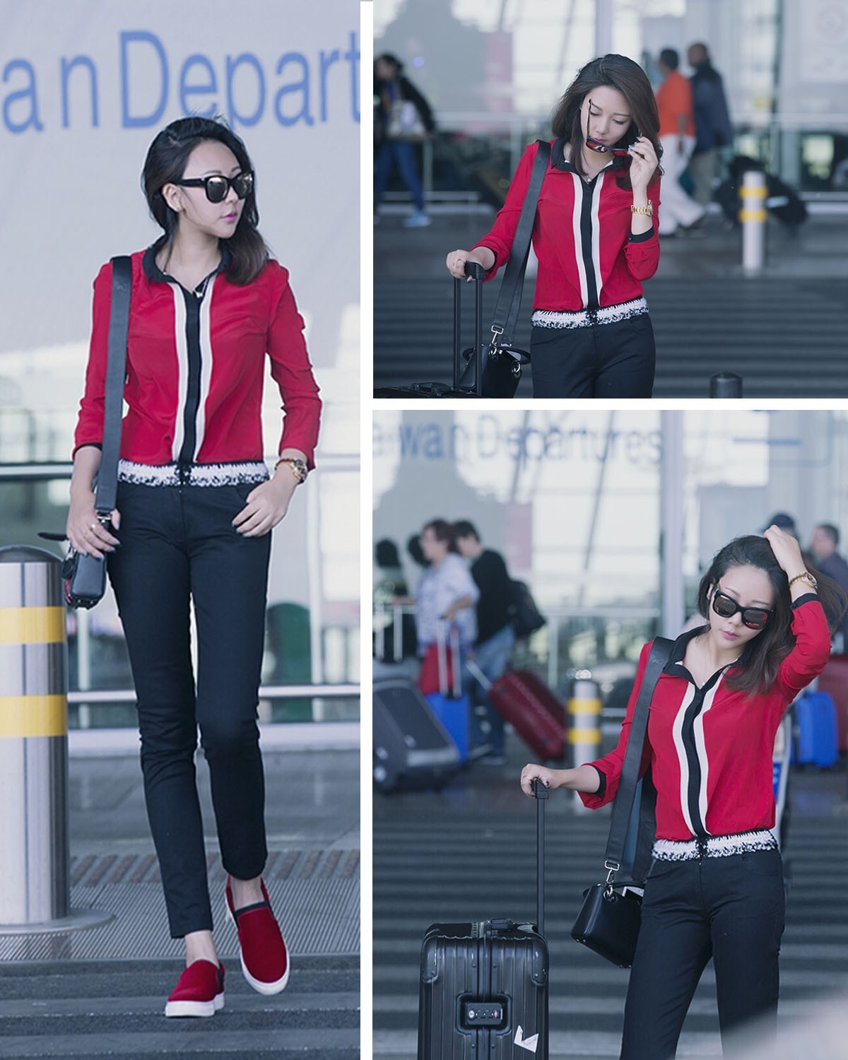 杨幂的机场秀终于更新了,杨幂又秀新穿搭