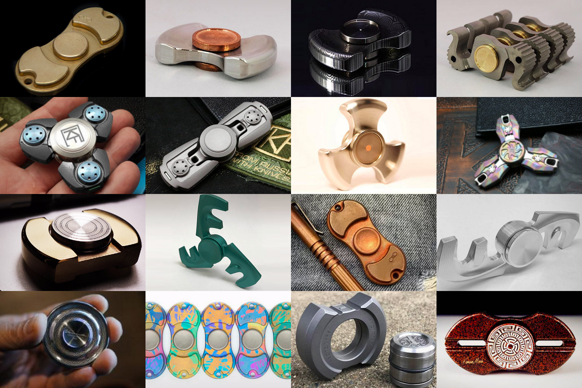 多关节可动指尖陀螺,纯铜双叶指尖陀螺