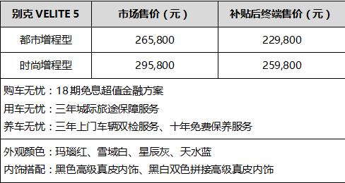 别克电动车velite5,别克velite5最新消息