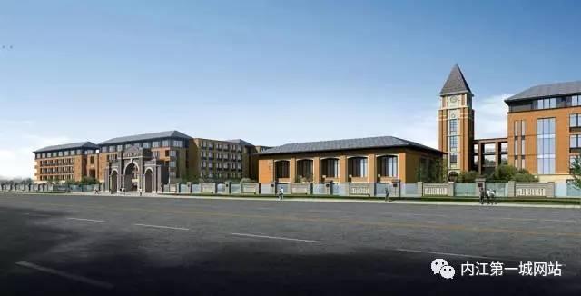 内江师院全景图,内江师院效果图