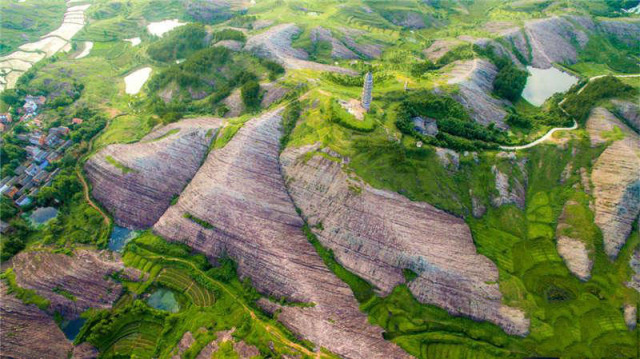 湖北黄冈大别山地质公园图片景色,走进黄冈大别山世界地质公园