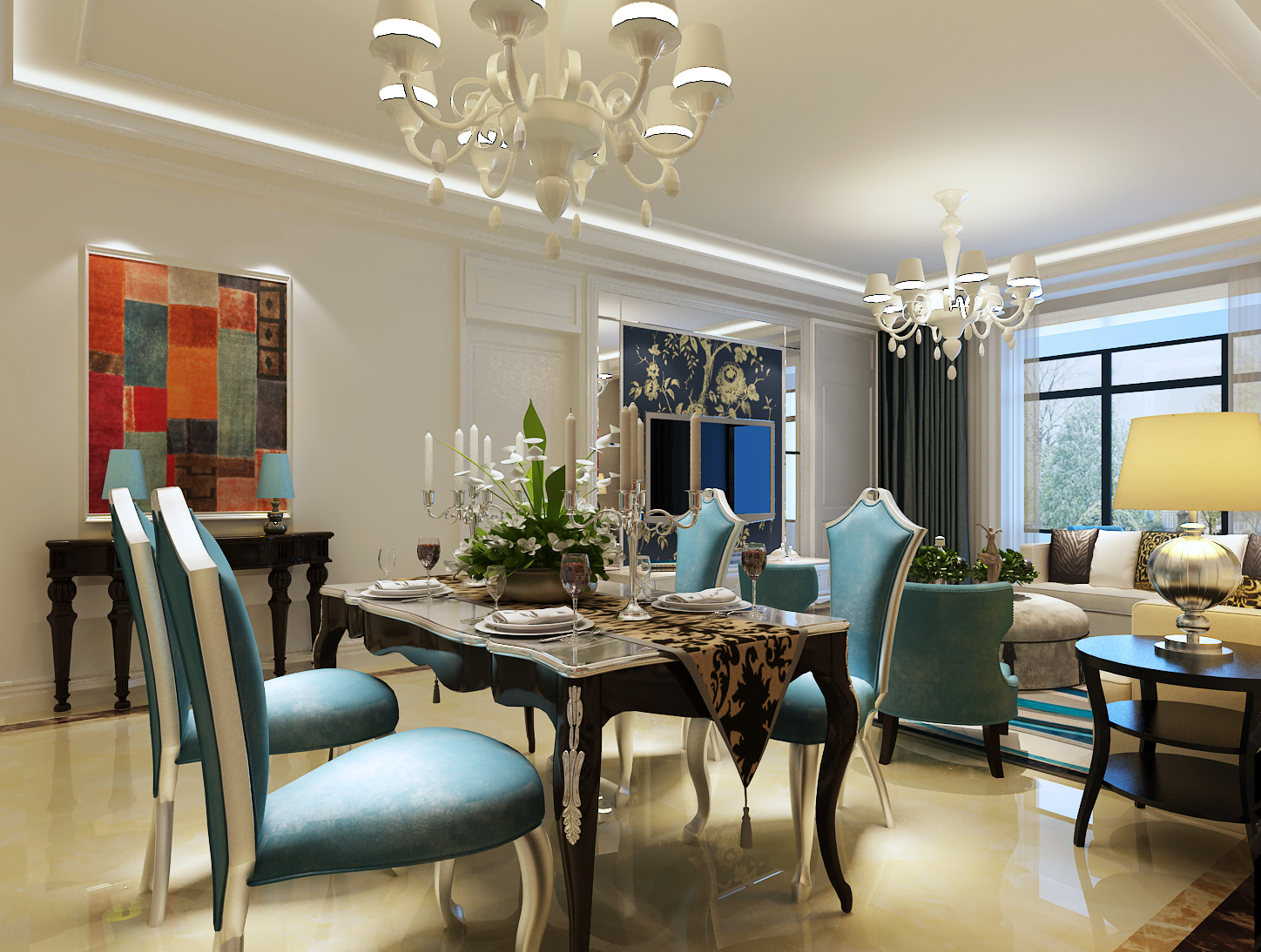 呼和浩特装修最新款,呼和浩特140平现代简约装修风格