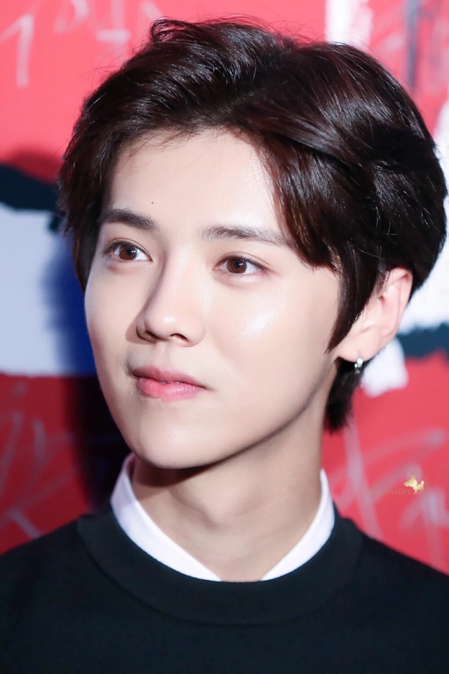 鹿晗中分发型图,男生都爱留中分