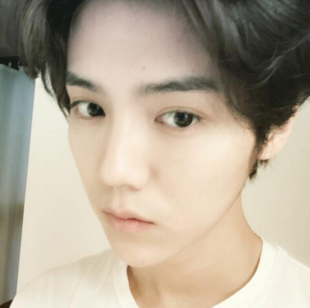 鹿晗中分发型图,男生都爱留中分