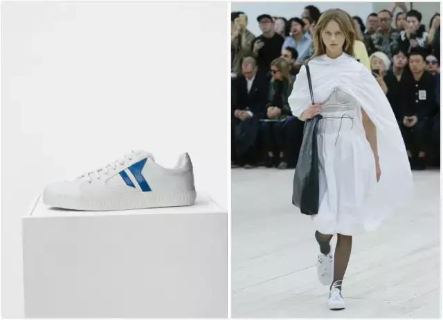 刘雯同款小个子增高松糕小白鞋,moschino刘雯杨幂