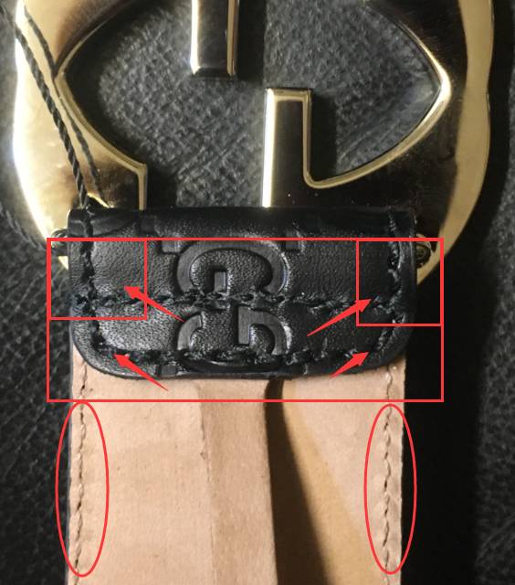 gucci皮带真假鉴别图解,gucci双g腰带真假鉴定图解