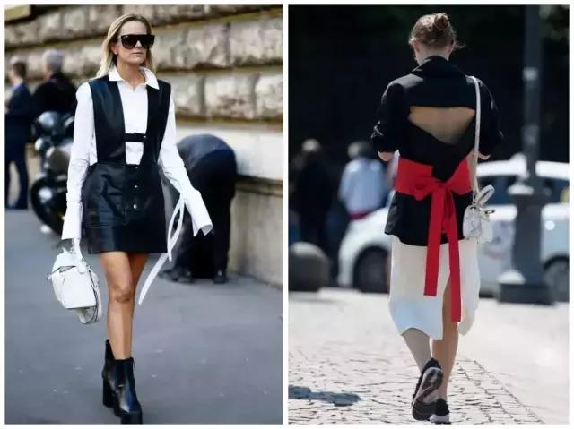 时尚真丝飘带穿搭,仙女风套装穿搭