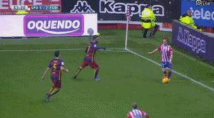 巴萨小将首秀单刀破门,巴萨17岁小将首单刀破门