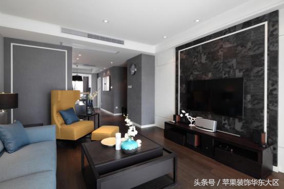 金桥国际120平简约现代装修风格,装饰设计合肥