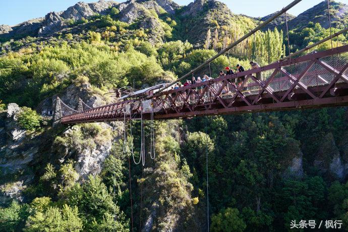 新西兰皇后镇卡瓦劳大桥蹦极,皇后镇新西兰蹦极