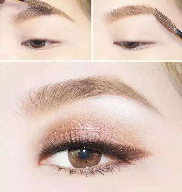 眉毛浅画法教程,眉毛淡化妆步骤