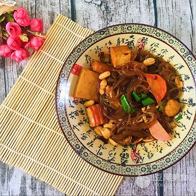 周末来一碗红薯糖水,陶瓷碗蒸红薯粉