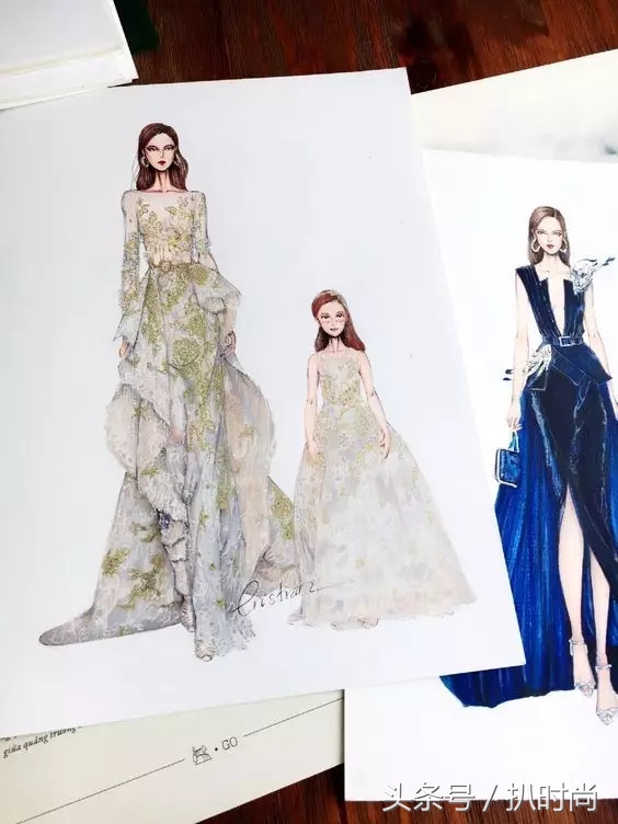 礼服好高级感,怎么画礼服设计手稿图