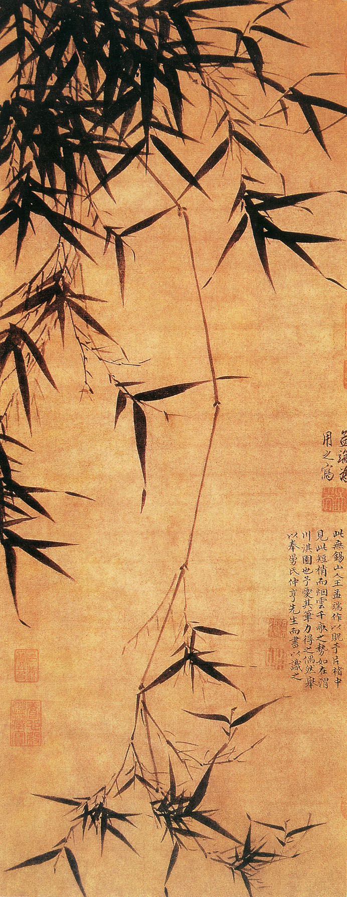 有关梅兰竹菊的中国国画作品,国画梅兰竹菊