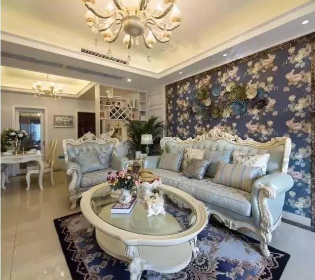 路劲城一楼普通装修效果图,镇江路劲城125平方装修效果图