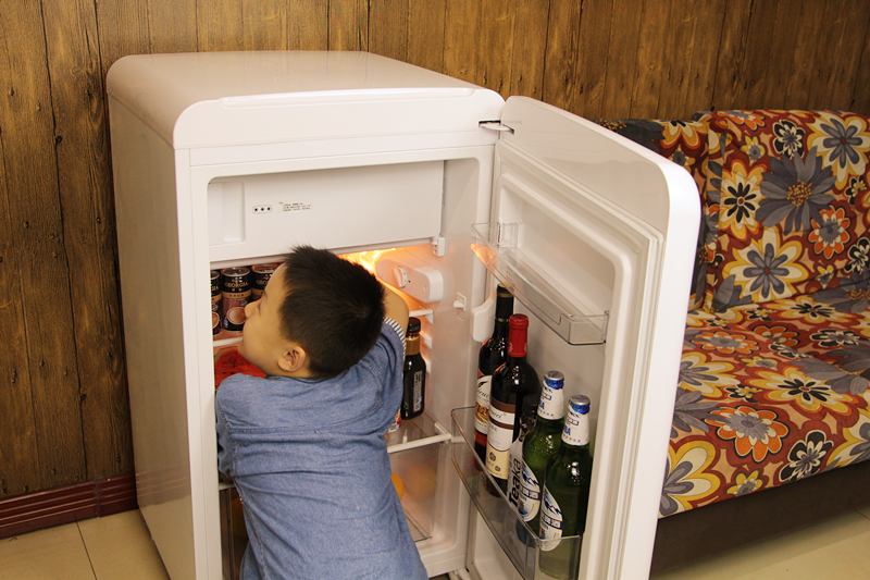 静音复古小冰箱,复古小冰箱双门